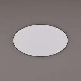 HippDesign8500ovalespiegelmatzwart100x60cm