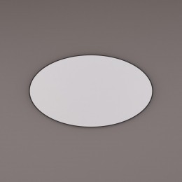 HippDesign8500ovalespiegelmatzwart100x60cm