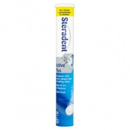 6xSteradentKunstgebitReinigingstablettenActivePlus30tabletten