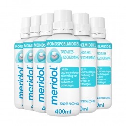6xMeridolMondspoelingTandvleesbescherming400ml