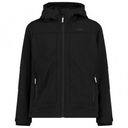 CMP-BoysJacketFixHoodSoftshell-Softshelljackmaat98zwart