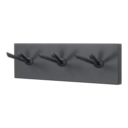 SpinderDesignPullWandkapstok-6Haken-Zwart