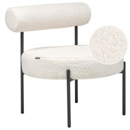 Beliani-ALPHA-Fauteuil-Wit-Boucl