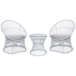 Beliani-MESYNA-Bistroset-Wit-Rotan