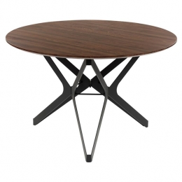 Beliani-ALURE-Eettafel-Donkerehoutkleur-MDF