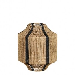 MicaDecorationsLilianoLantaarn-H36x30cm-Jute-Zwart