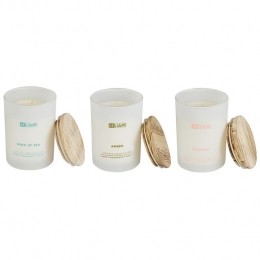 Beliani-SIMPLICITY-Geurkaarsset-LeerZeebriesAmber-Sojawax