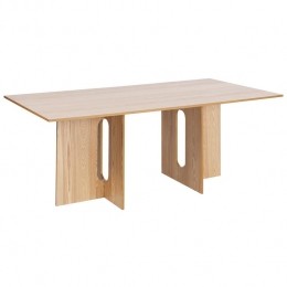 Beliani-CORAIL-Eettafel-Lichtbruin-200x100cm-MDF