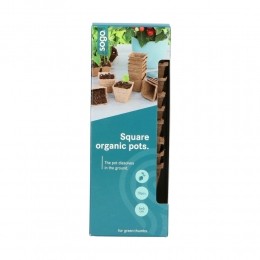 SOGOBiologischeKweekpotjesVierkant6cm10stuks