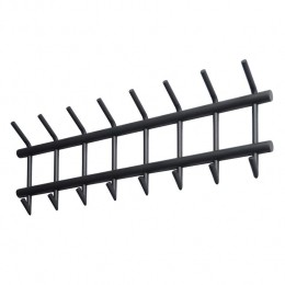 Hoyz-KapstokIndustrieelmet19haken-Grijs-Wandkapstok90cm