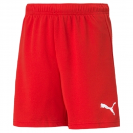 PUMAteamRISEVoetbalbroekjeKidsRoodWit