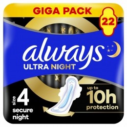 4xAlwaysMaandverbandUltraSecureNight22stuks