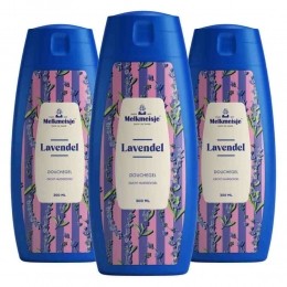 3xMelkmeisjeDouchegelLavendel300ml