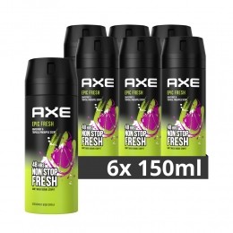 6xAxeDeodorantBodysprayEpicFresh150ml