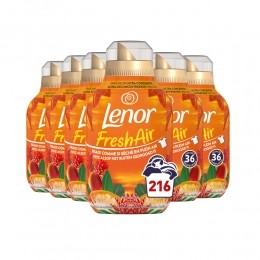 6xLenorWasverzachterFreshAirTropenzon36Wasbeurten504ml