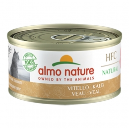24xAlmoNatureHFCNaturalKattenvoerNatBlikjeKalfsvlees70gr