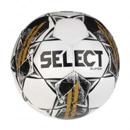 SelectSuperVoetbalMaat5WitGrijsGoud