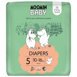 MoominEcologischeLuiersMaat5MaxiPlus40stuks