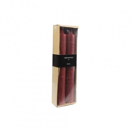 DinerkaarsVeladiameter4x25cm2st-Rood-Decostar