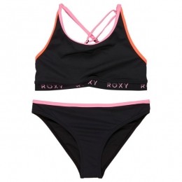 Roxy-GirlsColorblockCropTopSet-Bikinimaat16Yearszwart
