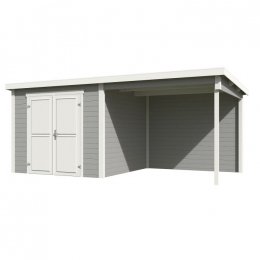 BlokhutmetoverkappingLars500x250PlatinumGrey-Wit-Outdoorlife
