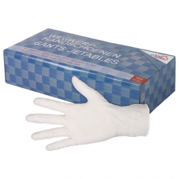 Dooswegwerphandschoenenlatex100stuksCleanHome-Talentools