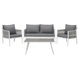 Beliani-LATINA-Loungesetvoor4-Wit-Aluminium