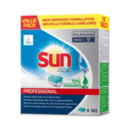 2xSunProfessionalVaatwastablettenAllin1ProFormula102stuks
