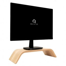 QUVIOComputermonitorstandaardhout-lichtbruin