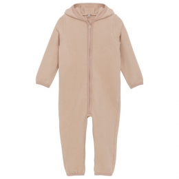 Huttelihut-KidsPramSuitBearEarsWoolFleece-Overallmaat98beige
