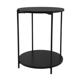 LisommeLinaRondeHoutenBijzettafel40cm-Zwart