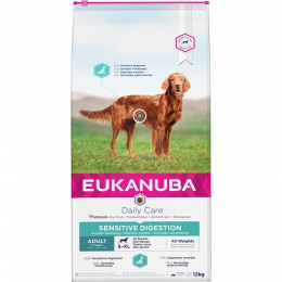 EukanubaDailyCareSensitiveDigestionMediumHondenvoer12kg