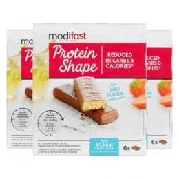 3xModifastProteinShapeReepChocolade-Kokos6x27gr
