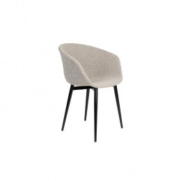 HousecraftLivingCharlyEetkamerstoelenmetarmleuning-Setvan2-Grijs