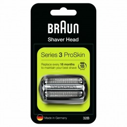 10xBraunElektrischScheerapparaatVervangingskopSeries332BZwart
