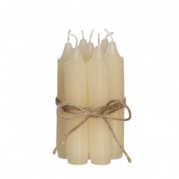 Dinerkaarsenset7stuksH11cmcreme-Hortus