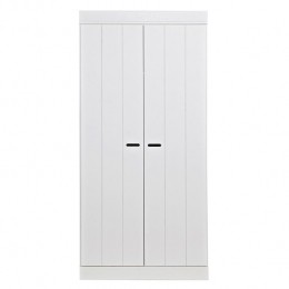 WooodConnectKledingkastH195xB94xD53cm-PlankenRoede-Wit