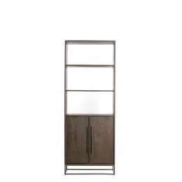 LightlivingKasthalfopen75x40x200cmLILIANhoutdonkerbruin