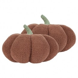 Beliani-MUNCHKIN-Sierkussensetvan2-Bruin-35cm-Boucl
