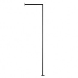 GigaMeubel-KapstokZwart-Wand-50x5x190cm-Bjrn