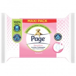 PageVochtigToiletpapierSensitiveMaxi74stuks