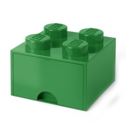 LEGOBrick4OpbergboxMetLade-Donkergroen