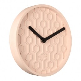KarlssonHoneycombWandklok-Roze