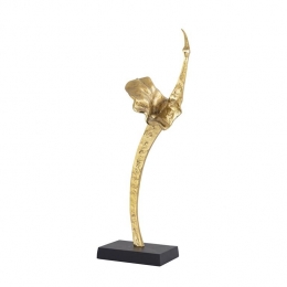 PTMDYobieGoldcastedaluswanstatueblackbaseL