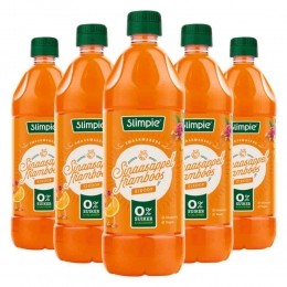 5xSlimpieSiroopSinaasappelFramboos650ml