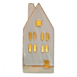 ClayreEefDecoratieHuis15cmBeigePorselein