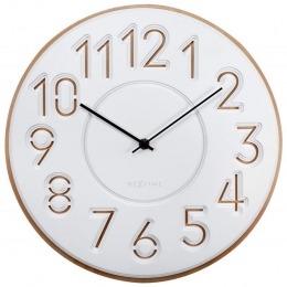 NeXtime-NeXtime-JapanseDesignWandklok-ConcreteHout-30cm-