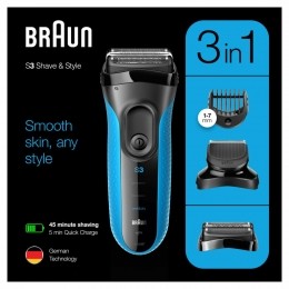 6xBraunElektrischScheerapparaatSeries33010BTZwartBlauw