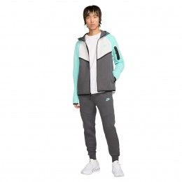 NikeTechFleeceSportswearTrainingspakDonkergrijsWitTurquoise