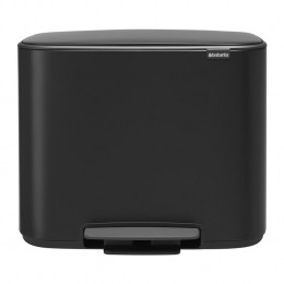 BrabantiaBoPedaalemmer3x11L-Zwart